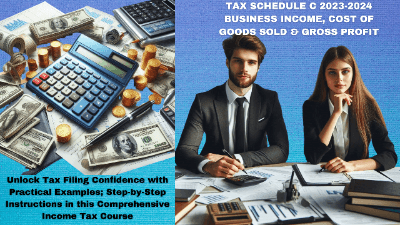 Tax Schedule C 2023-2024 Business Income, COGS